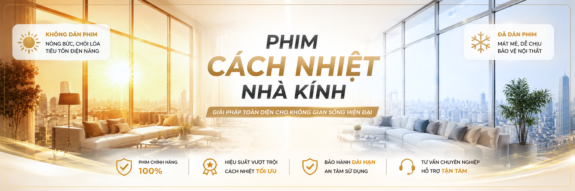 Phim Cách Nhiệt Dán Kính